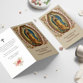 Funérailles Guadalupe Espagnol Prière Cartes de Sy