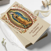 Funérailles Guadalupe Espagnol Prière Cartes de Sy