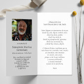 Funérailles Guadalupe Espagnol Prière Cartes de Sy