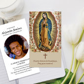 Funérailles Guadalupe Espagnol Prière Cartes de Sy