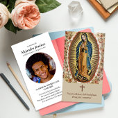 Funérailles Guadalupe Espagnol Prière Cartes de Sy