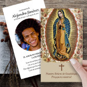 Funérailles Guadalupe Espagnol Prière Cartes de Sy