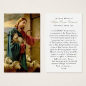 Funérailles Jésus temps de la perte prière Cartes  (Devant & derrière)