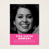 Funérailles laissez-moi aller blanc colombe prière (Devant)