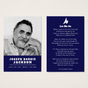 Funérailles laissez-moi aller la prière de colombe