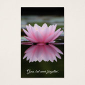 Funérailles Lily Pond Memorial Prayer Cartes de sy (Devant)