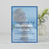 Funérailles masculines personnalisées Invitation à (Debout devant)