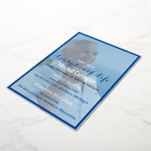 Funérailles masculines personnalisées Invitation à (Rotation)