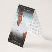 Funérailles Mémorial 2 Photos Cartes de prières pl (Devant)