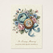 Funérailles Memorial Floral carte de prière religi (Devant)