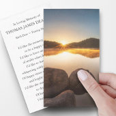 Funérailles Mémorial lever de soleil prière Cartes