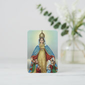 Funérailles Mémorial Madonna Prière Cartes de Symp (Debout devant)