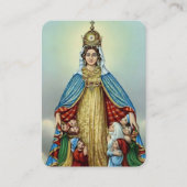 Funérailles Mémorial Madonna Prière Cartes de Symp (Devant)