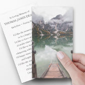 Funérailles Memorial Mountain Prayer Cartes de Sym