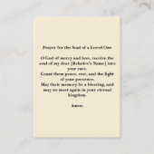 Funérailles Memorial Ocean Sunrise - Carte de priè (Dos)