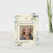 Funérailles Mémorial Photo Prière catholique Merci (Devant)