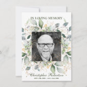 Funérailles Mémorial Sympathie Poème Prière Merci (Devant)