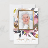 Funérailles Merci Cartes Dusty Blue & Misty Rose 1 (Devant)