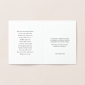 Funérailles Merci Cartes Gold Cross & Dove Foil (Intérieur)