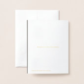 Funérailles Merci Cartes Juif | Fond d'or (Derrière avec enveloppe)