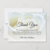 Funérailles Merci Note Grief Floral | Bereavement (Devant)