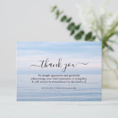 Funérailles Merci Note Grief Océan | Bereavement (Debout devant)