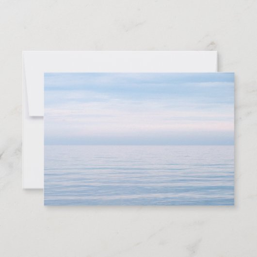 Funérailles Merci Note Grief Océan | Bereavement (Dos)