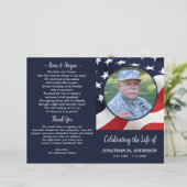 Funérailles militaires - American Flag - Programme (Debout devant)