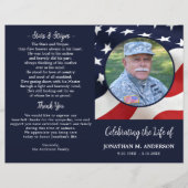 Funérailles militaires - American Flag - Programme (Devant)