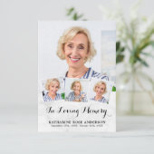 Funérailles Moderne Chic 4 Photo Carte de prière S (Debout devant)