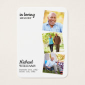 Funérailles modernes 3 Photo Carte de prière commé (Devant)