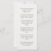 Funérailles modernes | Carte de voeux Poem Photo M (Dos)