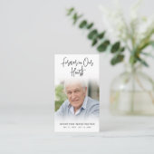 Funérailles modernes Coeurs Forever Carte de prièr (Debout devant)