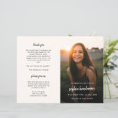 Funérailles modernes | Programme commémoratif de l (Debout devant)