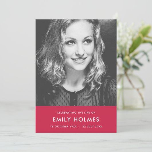 Funérailles modernes | Programme de célébration ro (Debout devant)