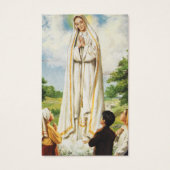Funérailles Notre-Dame de Fatima Prière Cartes de  (Devant)