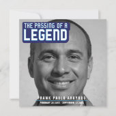 Funérailles passage d'une légende carte de poème b (Devant)