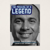 Funérailles passage d'une légende carte de poème b (Devant)