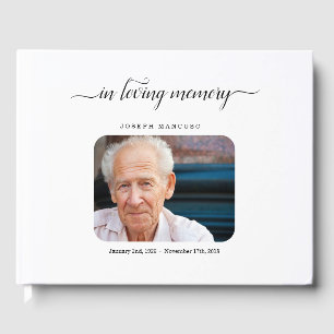 Funérailles personnalisées Livre d'invité / Memori