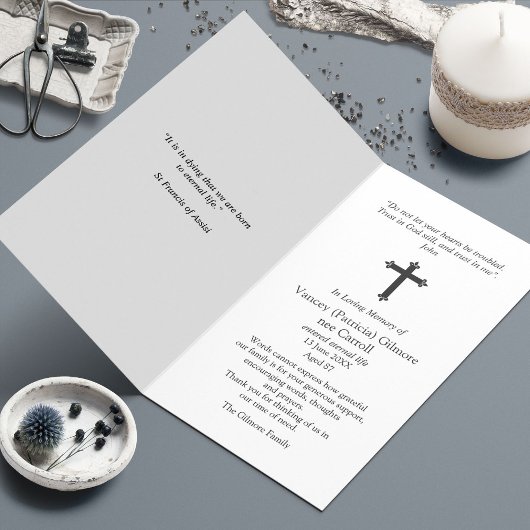 Funérailles Perte Mémorial Jésus Prière Sympathie