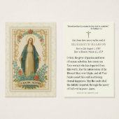 Funérailles Photo carte de prière catholique (Devant & derrière)