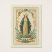 Funérailles Photo carte de prière catholique (Devant)