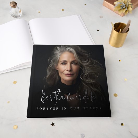 Funérailles Photo souvenir Soutenir le souvenir (Recto ouvert)