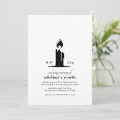 Funérailles pour jeunes Invitations de fête d'anni (Debout devant)