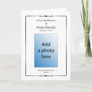 Funérailles | Programme d'ordre de service classiq