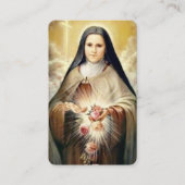 Funérailles Religieux Sainte Thérèse Prière Cartes (Devant)