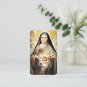 Funérailles Religieux Sainte Thérèse Prière Cartes (Debout devant)