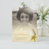 Funérailles rose blanche photo famille carte de re (Debout devant)