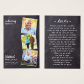 Funérailles rustiques 3 Photo Carte de prière comm (Devant & derrière)