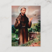 Funérailles Saint François d'Assise Carte de prièr (Devant)